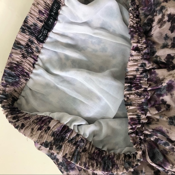 Zara Floral Silk Short M - Picture 6 of 6